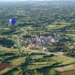 Balloon flying across croatia