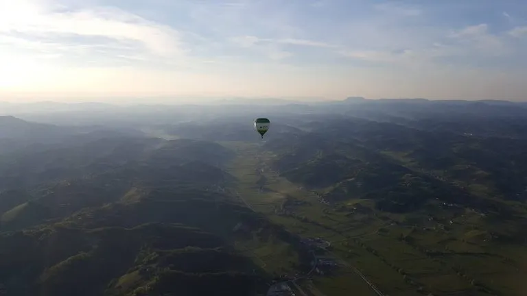 Panorama delle mongolfiere
