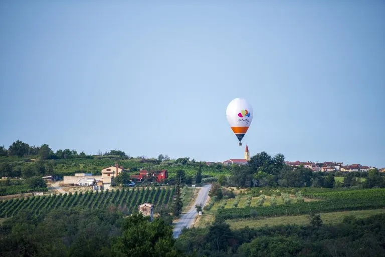 Panorama delle mongolfiere a Zagabria