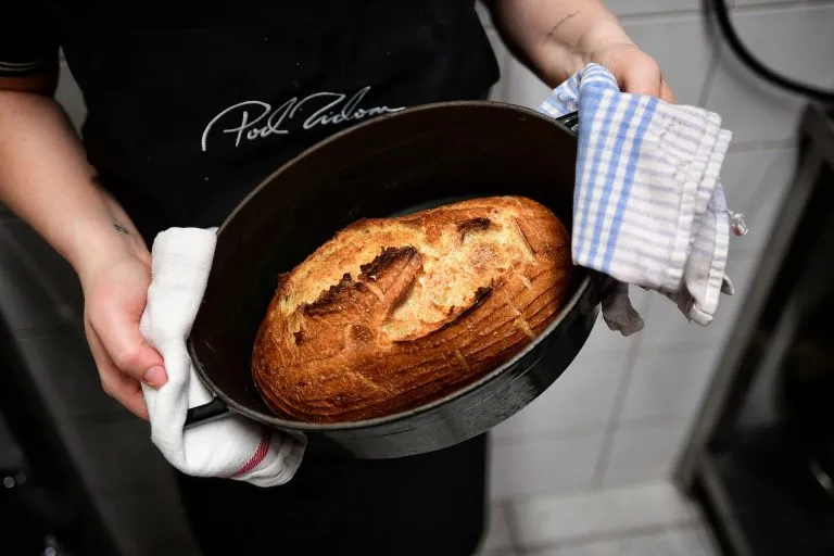 Cooking in pan