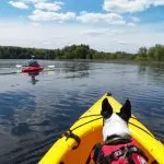 Kayaking on zagreb lake