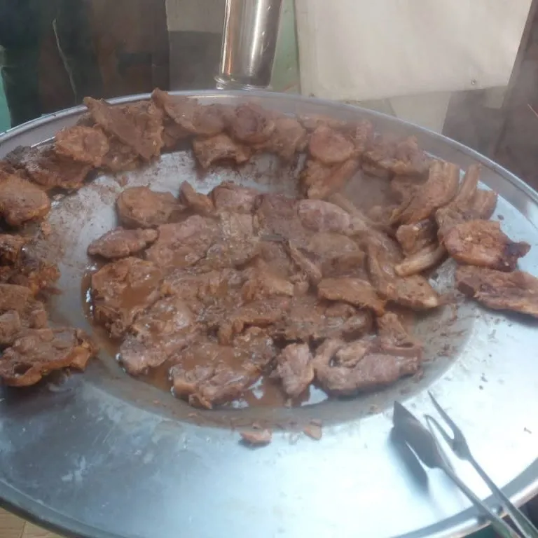 Plate of delicious local food