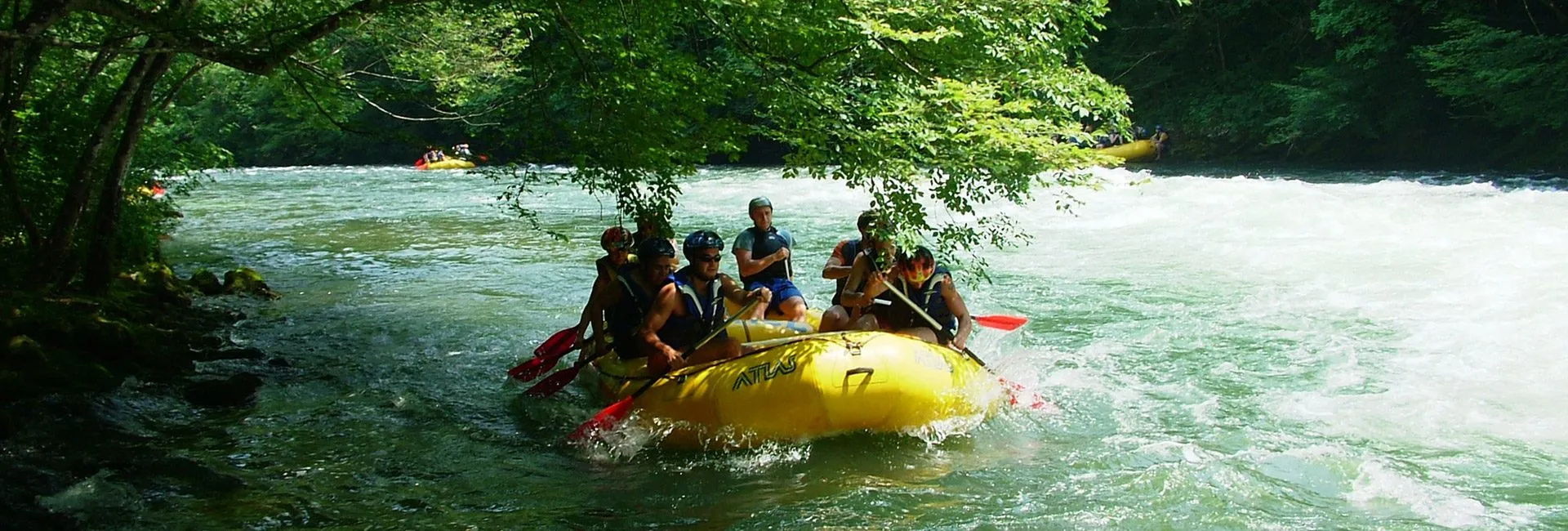 Rafting on river zagreb