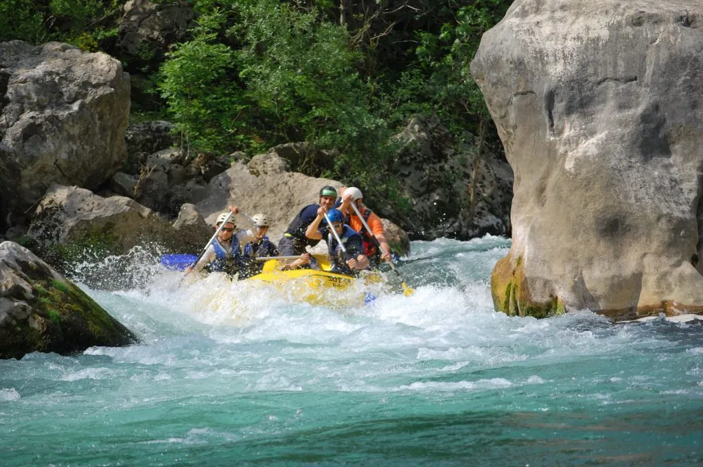 Rafting Junggesellengruppe in Zagreb