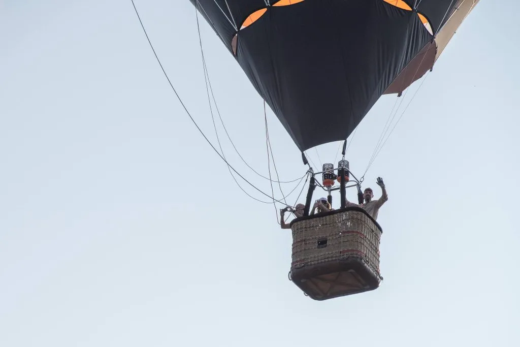 Taking flight in a balloon