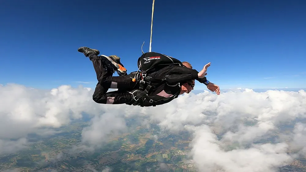 The freedom of skydiving